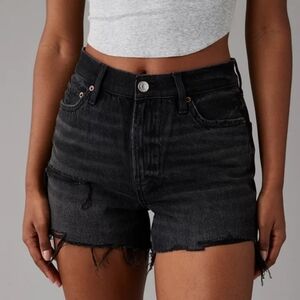 Nwt! American Eagle Strigid Super High-Waisted Relaxed Denim Short